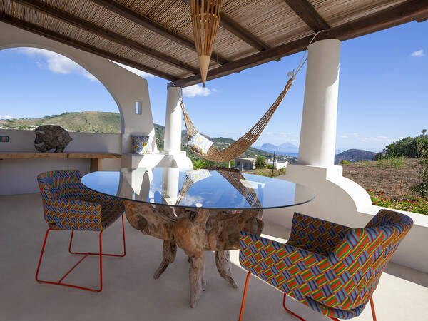 Terrazza con un bellissimo panorama